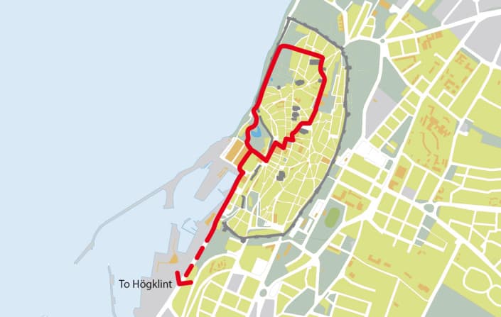 tourist map of visby